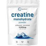 Micro Ingredients Creatine Monohydrate Powder 1kg front view