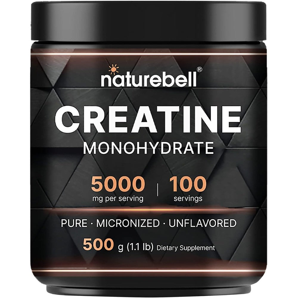 NatureBell Micronized Creatine Monohydrate Powder front view
