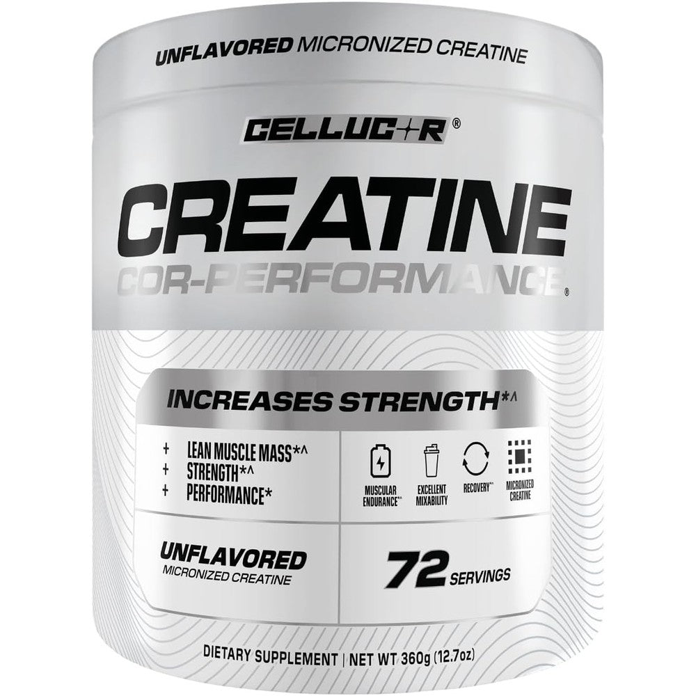 Cellucor Cor-Performance Creatine Monohydrate tub front view for muscle growth