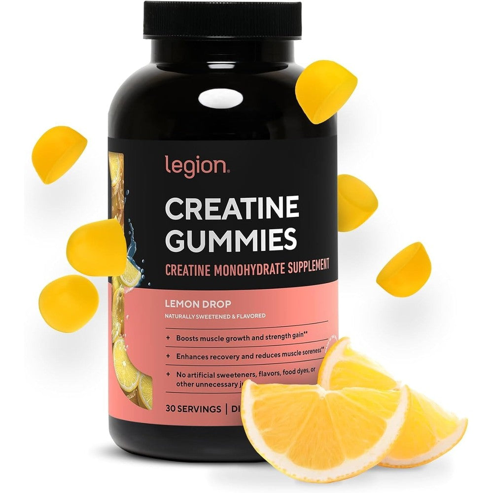 Legion Creatine Monohydrate Gummies front view bottle