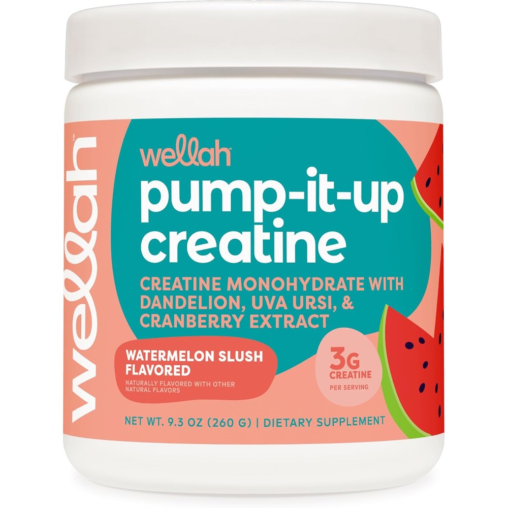 Wellah Creatine for Women Watermelon Slush tub front view