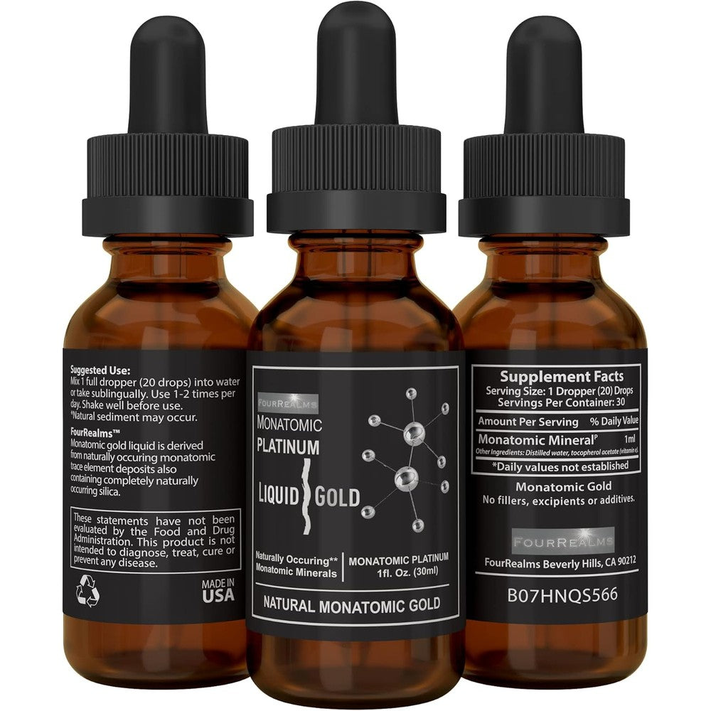 3 Leaf Naturals Mono Atomic Ormus Platinum Front View