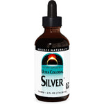 Source Naturals Ultra Colloidal Silver 4 Fluid Ounce bottle front view showing brand label and immune support claim