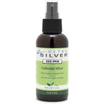Ultra Silver Colloidal Silver 500 Parts Per Million four ounce spray bottle front view showcasing authentic packaging.