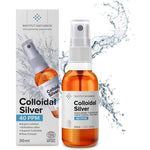 Institut Katharos Premium Colloidal Silver Spray 40 PPM front view amber glass bottle