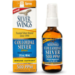 Natural Path Silver Wings Colloidal Silver 500 PPM extra strength immune support spray front view