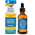Natural Path Silver Wings Colloidal Silver 50ppm 2 Fluid Ounce front view immune supplement