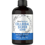 Carlyle Colloidal Silver 10 PPM eight ounce bottle front view premium liquid supplement