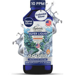 Optivida Colloidal Silver Liquid sixteen ounce bottle front view highlighting ten PPM immune support formula.