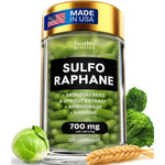 Healthbiotics Sulforaphane Supplement organic broccoli sprouts bottle front view