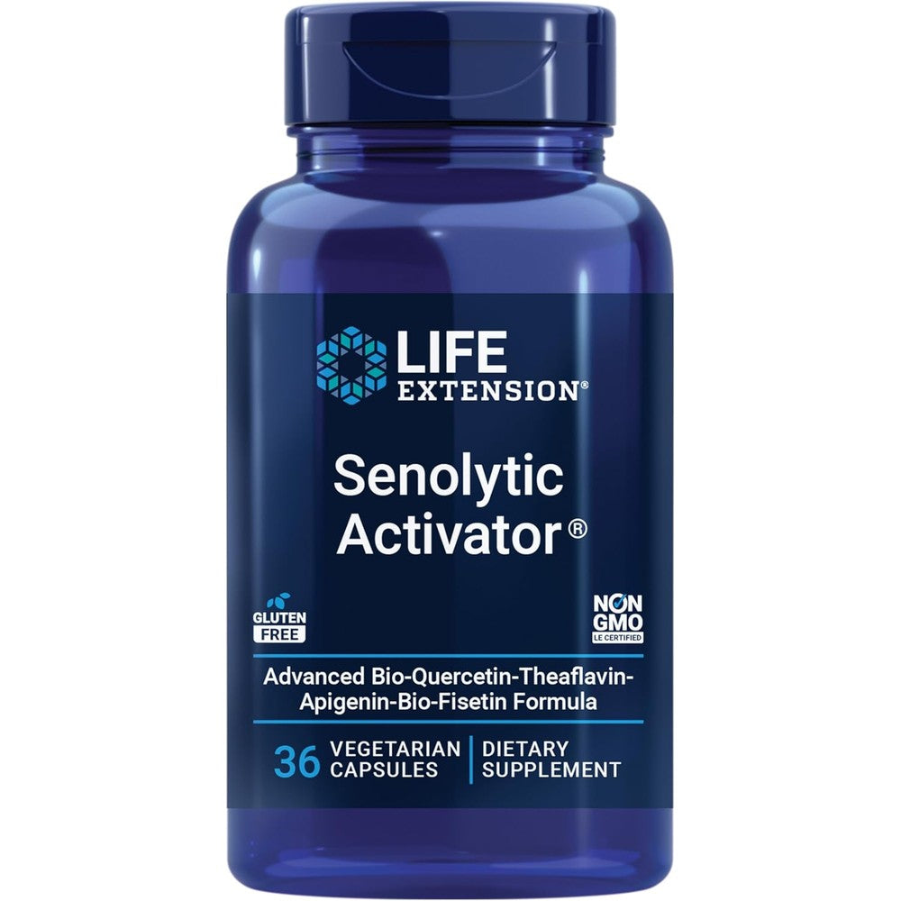 Life Extension Senolytic Activator 36 capsules bottle front view