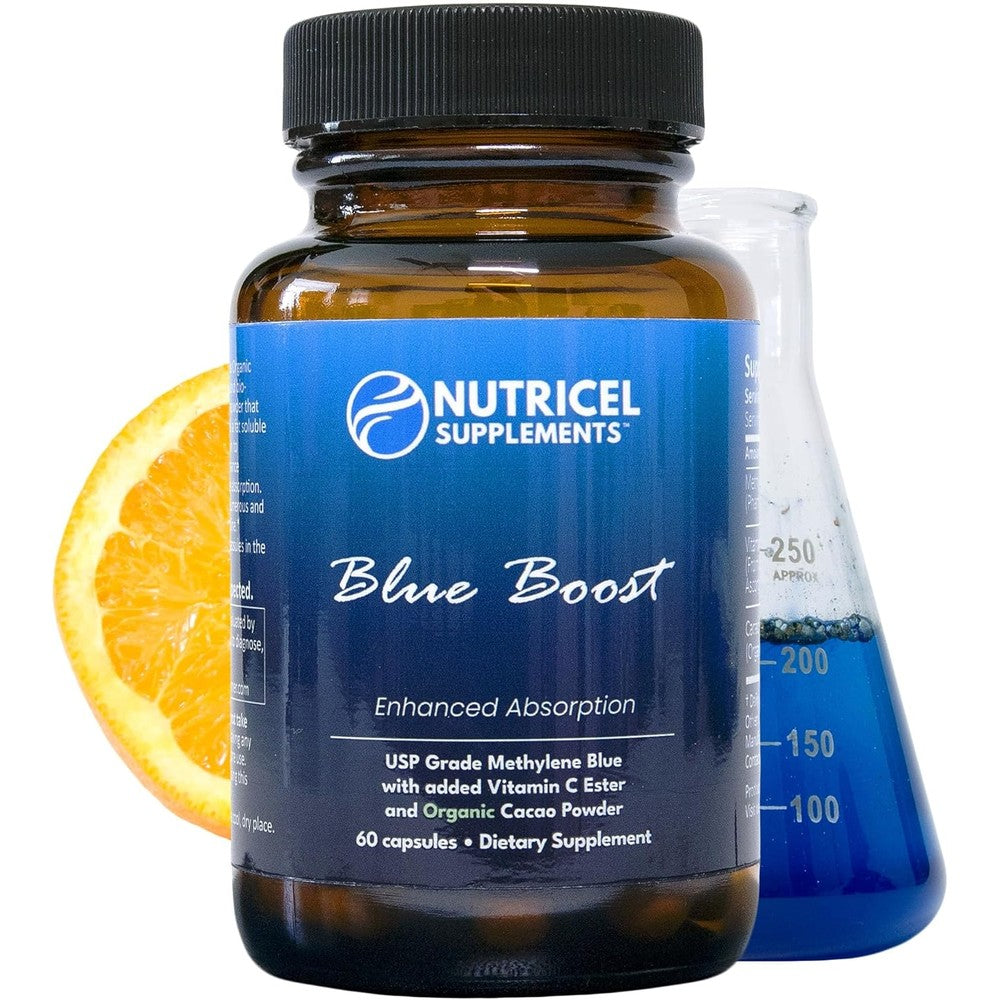 Nutricel Supplements Methylene Blue Capsules bottle front view
