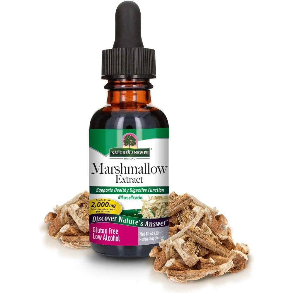 Nature's Answer marshmallow root extract bottle front view herbal supplement