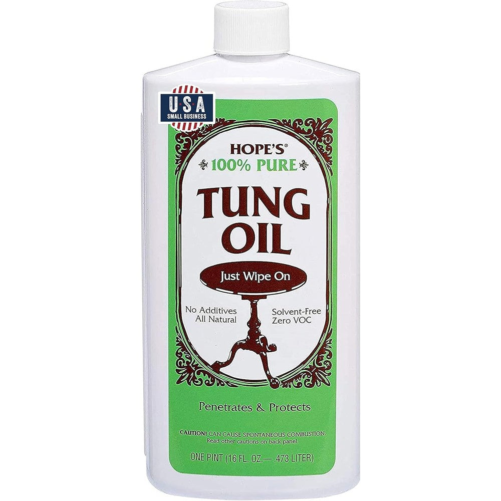 Hope's 100 Percent Pure Tung Oil 16 Fluid Ounce front view