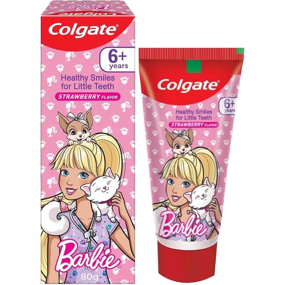 Colgate Kids Barbie Anticavity Toothpaste 80 grams front view