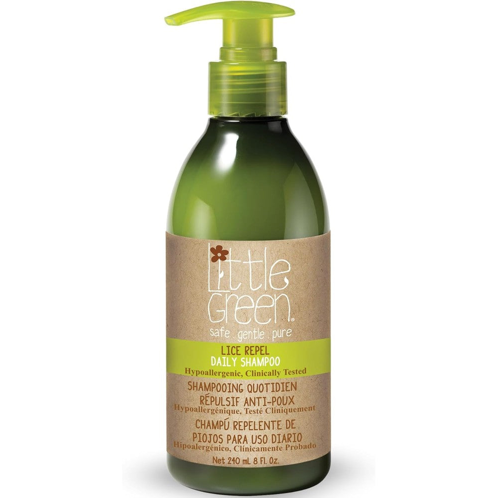 Little Green kids lice guard shampoo front view bottle