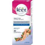 Veet full body waxing kit sensitive skin front packaging view