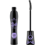 Essence Cosmetics Lash Princess Sculpted Volume Mascara front view showing the iconic black tube with lavender corset detailing.
