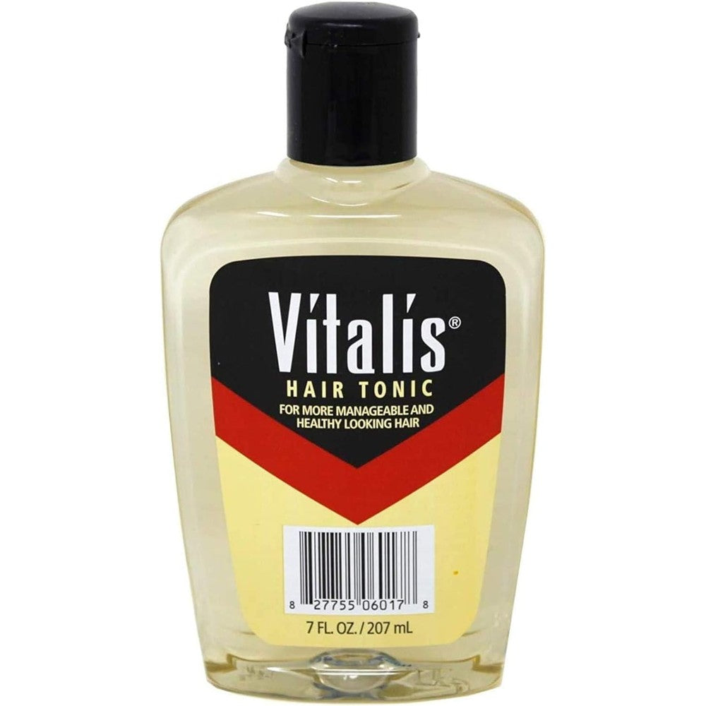 Vitalis Hair Tonic seven fluid ounce bottle front view premium men grooming solution
