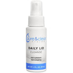 Pure & Clean Daily Lid Cleanse Spray 2 ounce bottle front view for eyelid hygiene.