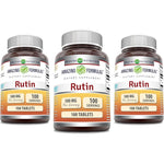 Amazing Nutrition Amazing Formulas Rutin 500 Mg front view bottle showing 100 tablets premium USA import packaging
