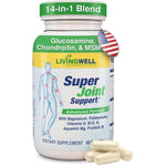 Super Joint Support Glucosamine Chondroitin And MSM For Bone And Muscle Health Supplement With Vitamin D And Magnesium 90 Capsules