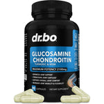 Dr. Bo Glucosamine Chondroitin MSM Turmeric Joint Health Supplement For Knee And Bone Support Triple Strength 2100mg 90 Vegetable Capsules