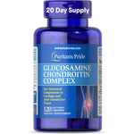 Puritan's Pride Glucosamine Chondroitin Complex 120 capsules front bottle view for joint health