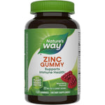 Nature's Way Zinc Gummies 120 count bottle for adult and kids immune support