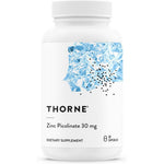 Thorne Zinc Picolinate 30 mg 60 capsules front label view immune supplement