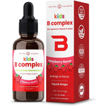 NutraChamps Vitamin B Complex Kids Liquid Drops front view bottle showing premium dietary supplement for children.