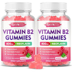 MEENCCD Vitamin B2 and Magnesium Gummies front bottle view showcasing authentic USA imported packaging for migraine relief