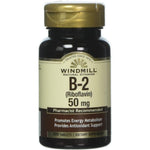 Windmill Vitamin B2 50 mg Riboflavin 100 Tablets front bottle view