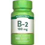 Natures Truth Vitamin B2 100mg front view bottle packaging
