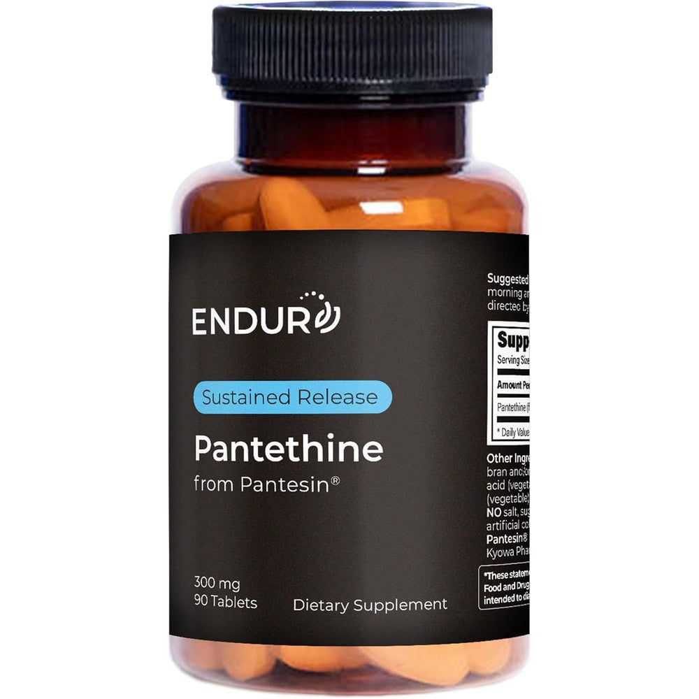 Endurance Products Pantethine 300mg bottle front view for cholesterol support