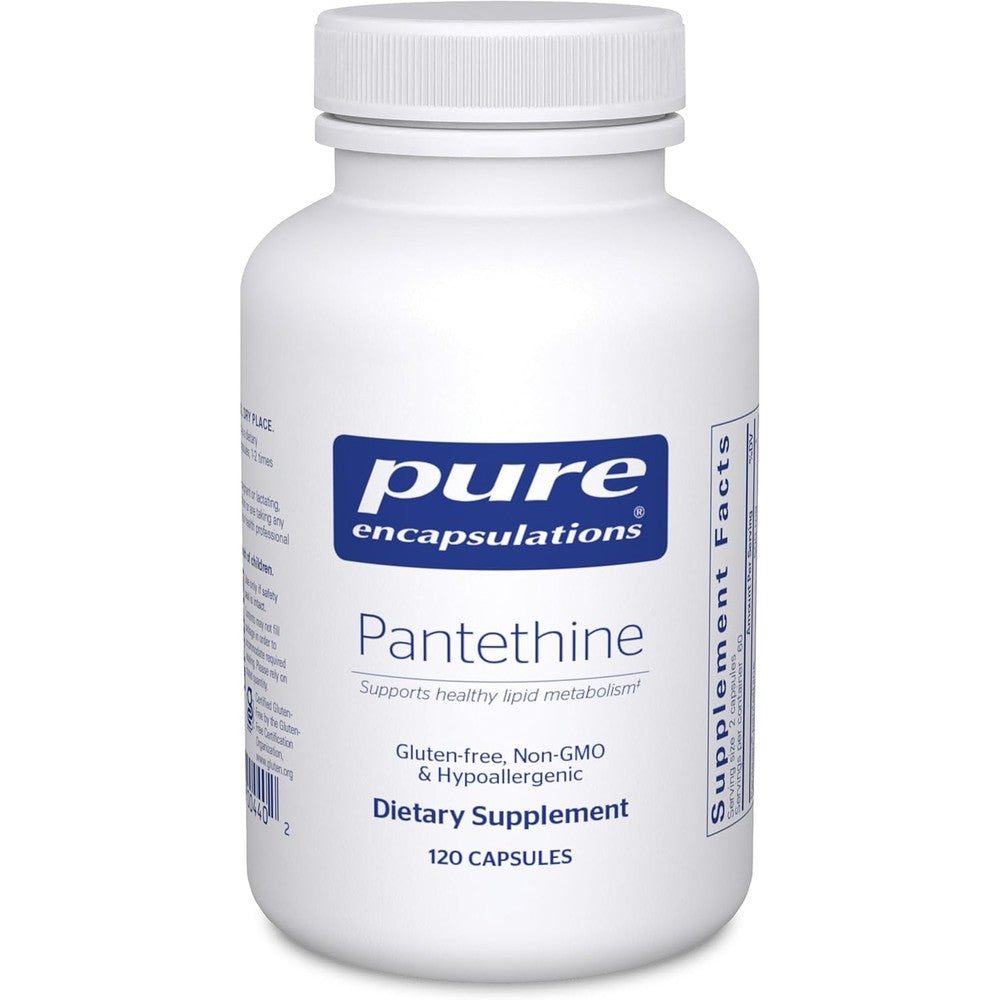 Pure Encapsulations Pantethine 120 Capsules front view