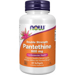 Now Foods Pantethine 600mg softgels bottle front view