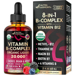 Nutraharmony Organic Vitamin B Complex Liquid Drops front label view