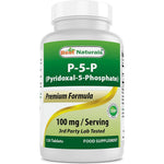 Best Naturals P5P Vitamin B6 100 mg supplement bottle front view