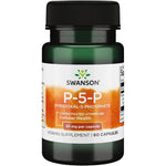 Swanson P5P Pyridoxal 5 Phosphate Vitamin B6 bottle front view