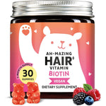 Bears With Benefits Biotin Gummies bottle front view for premium hair growth