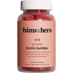 Hims And Hers Biotin Builder Multivitamin Gummies bottle front view for hair and nail growth