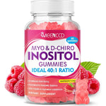 MEENCCD Myo Inositol and D Chiro Inositol Gummies front bottle view for women health support