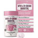 Legendairy Milk Myo and D-Chiro Inositol chewable tablets front package view for hormonal balance.