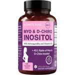 Intimate Rose Myo Inositol and D Chiro Inositol supplement bottle front view