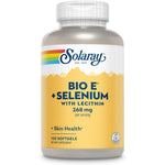 Solaray Bio E with Selenium 120 softgels front view bottle for antioxidant support