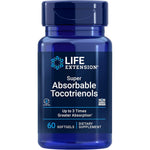 Life Extension Super Absorbable Tocotrienols 60 softgels bottle front view