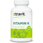 Xtravit Vitamin K 100 mcg 30 Tablets bottle front view for bone health support