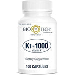 Bio-Tech Pharmacal Vitamin K1 1000 mcg front view bottle for bone health support