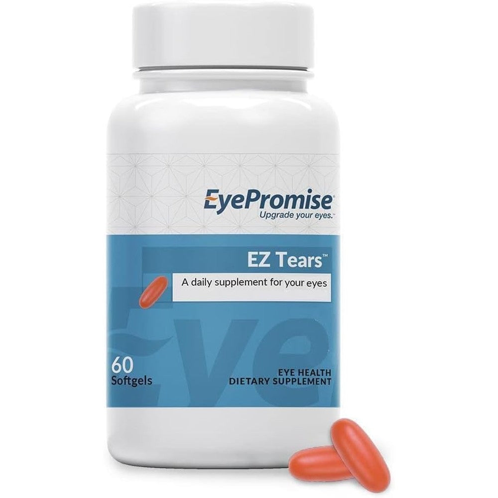 EyePromise EZ Tears Eye Vitamin 60 softgels bottle front view